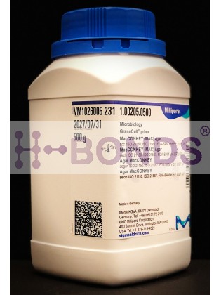 MacCONKEY (MAC) agar acc. ISO 21150; ISO 21567; FDA-BAM and EP; USP; JP GranuCult� prime
