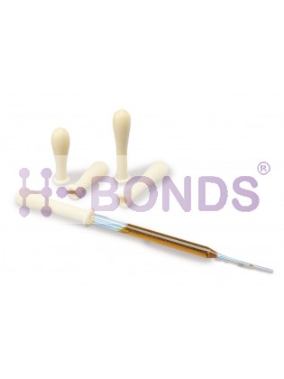 Dropper pipette bulbs, Natural latex (1ml, 38mm)  72/bag