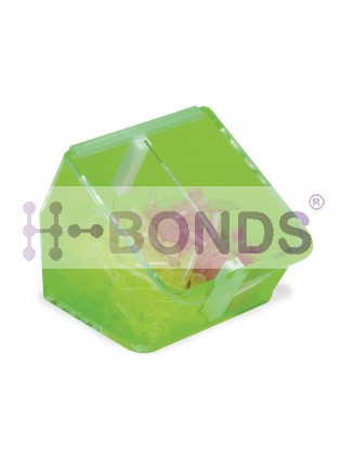 Dispensing bins (Green), 2 compartments (180x155x165mm)