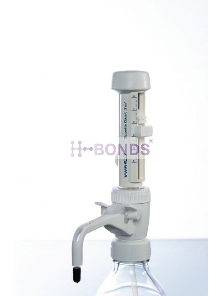 Bottle-top dispensers, Zippette Classic (0.5 - 5ml, Accuracy +0.3%)