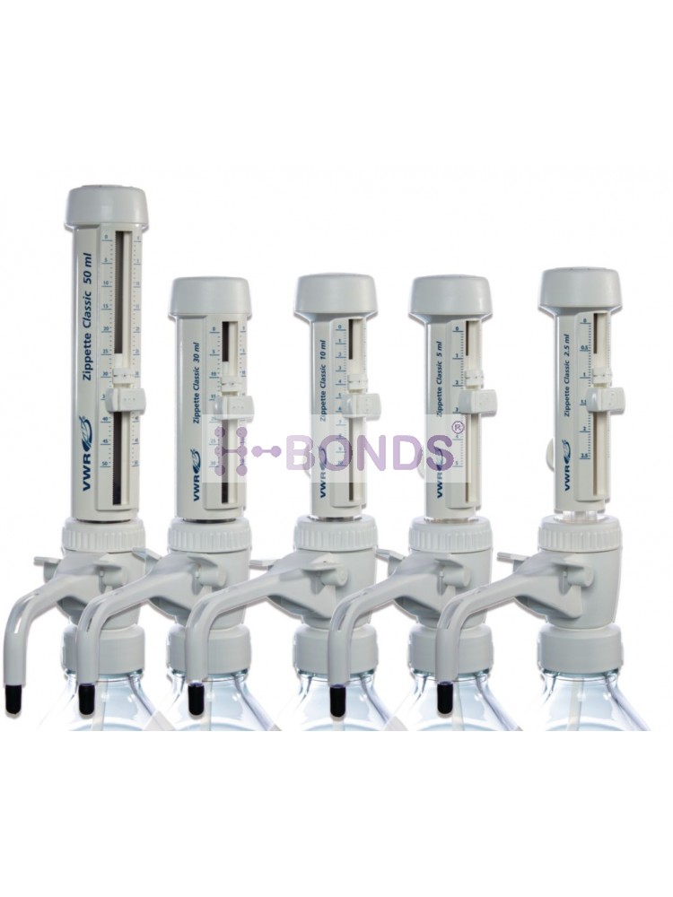 Bottle-top dispensers, Zippette Classic (2.5ml, Accuracy +0.3%)