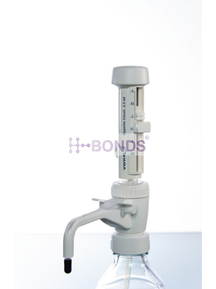 Bottle-top dispensers, Zippette Classic (2.5ml, Accuracy +0.3%)