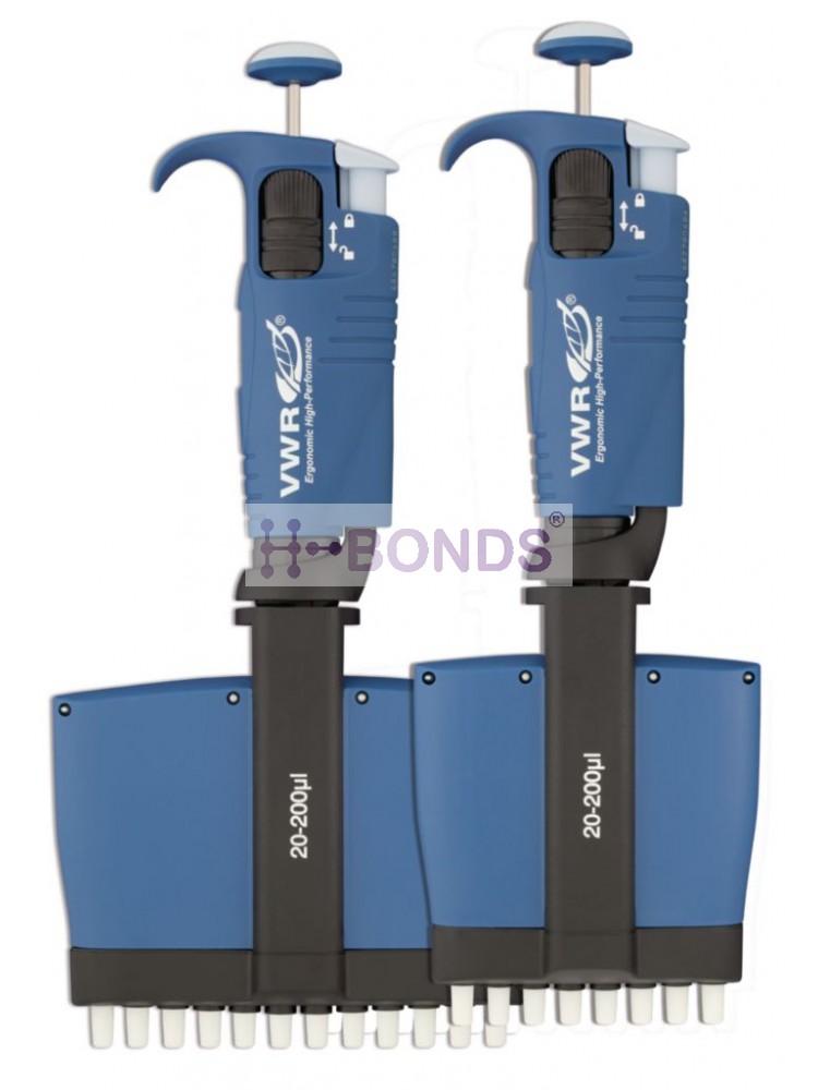 Multi-channel pipettes, mechanical, variable volume, Ergonomic High Performance (EHP) - (12 channel, 5 - 50 μl)