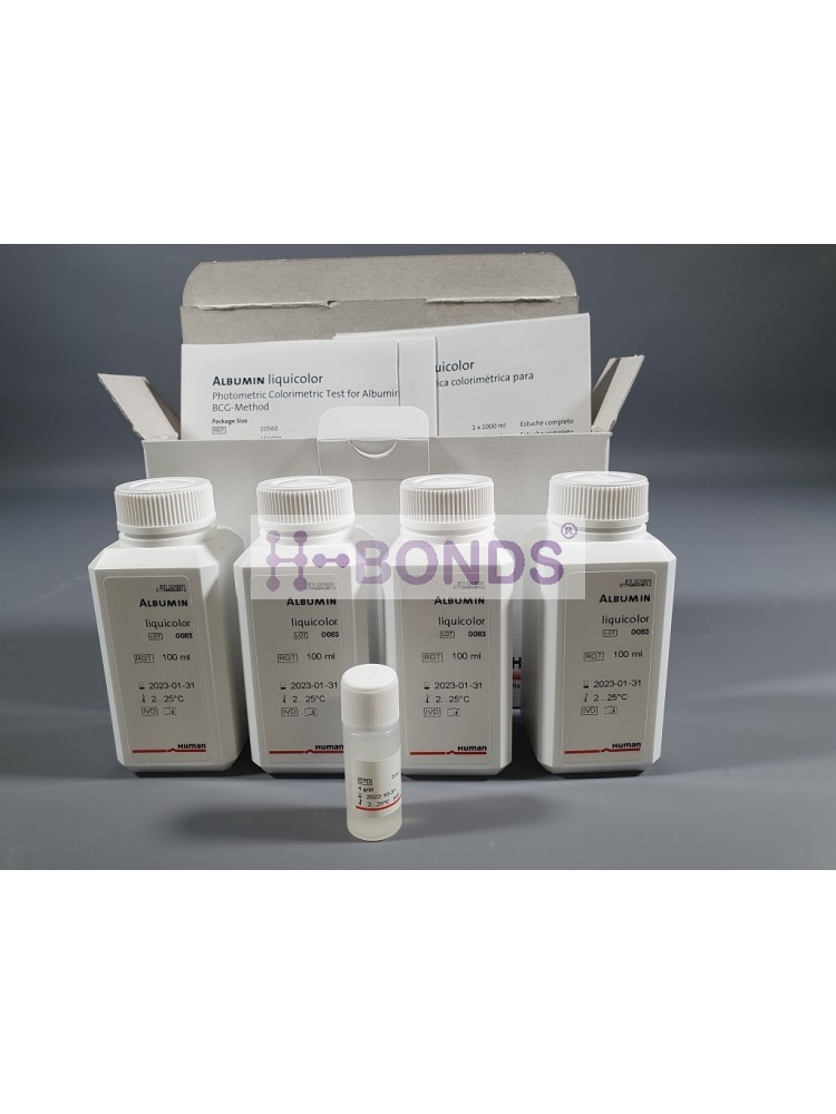 HUMAN REAGENT ALBUMIN COLORIMETRIC KIT 4X100ML