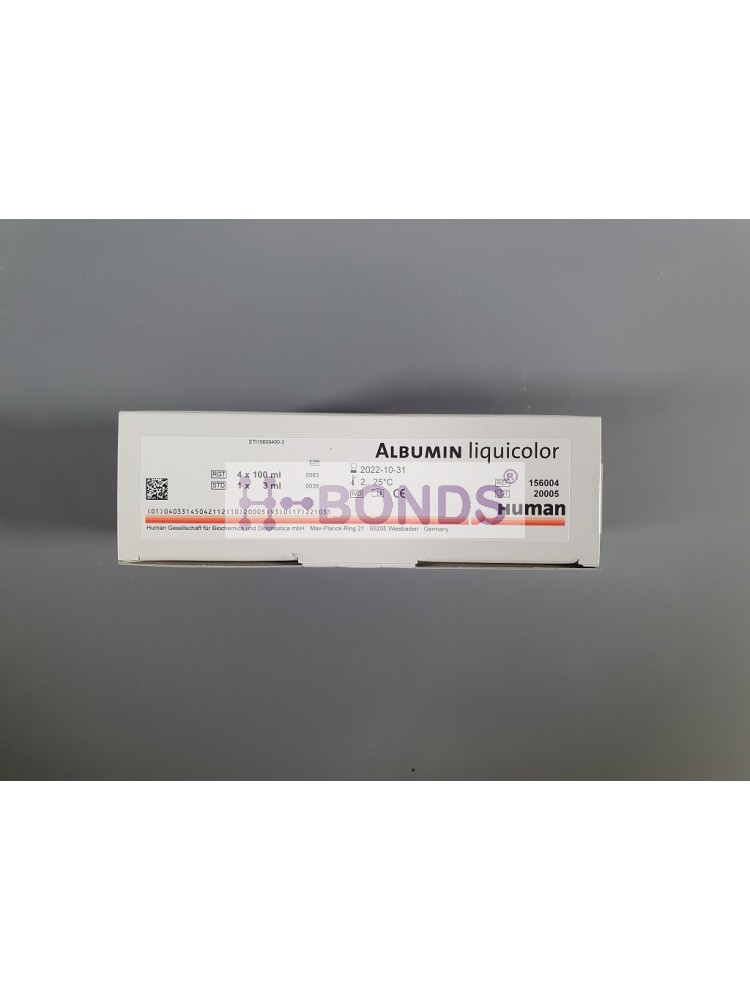 HUMAN REAGENT ALBUMIN COLORIMETRIC KIT 4X100ML