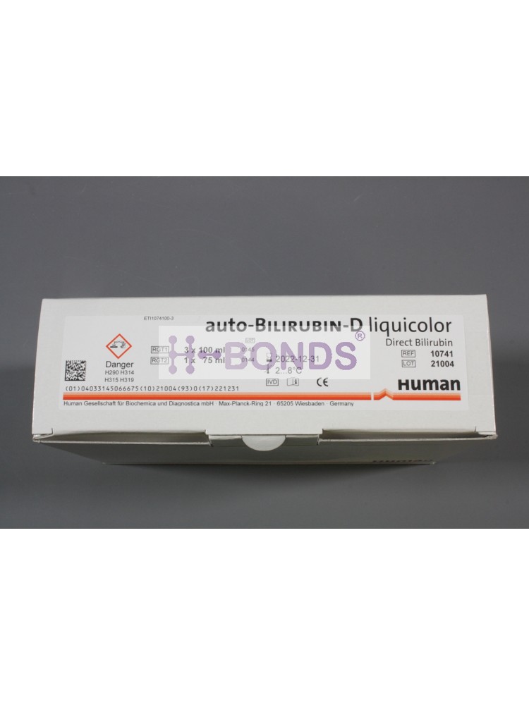 HUMAN REAGENT AUTO-BILIRUBIN-D LIQUICOLOR KIT 3 x 100 ml/1 x 75 ml