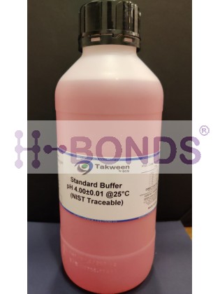 Standard Buffer pH 4.00@25°C (Red Technical Buffer) - 1L