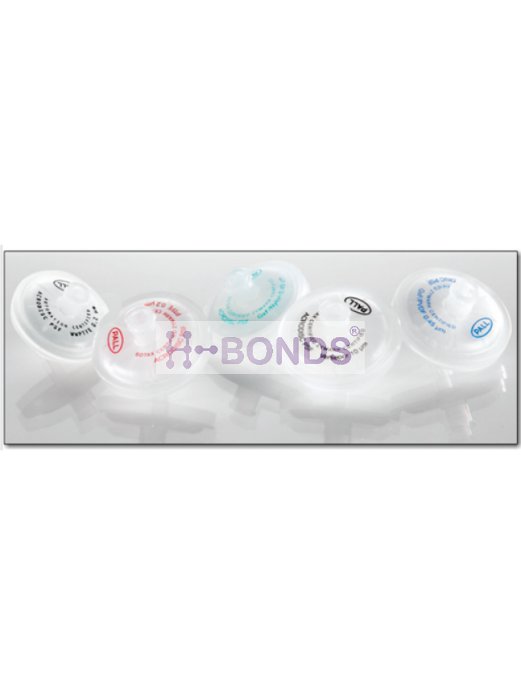 مرشحات حقنة Acrodisc® مع غشاء PTFE - 0.45 ميكرومتر ، 25 مم - 1000 / باك